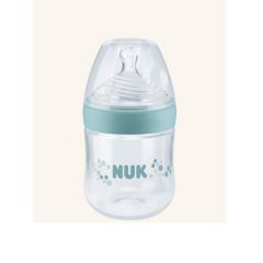 NUK- Biberón Nature Sense PP 0-6m 150 ml/ 5oz Verde Burbujas