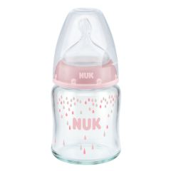 Biberón de Vidrio  0m+ FC 120ml/4oz Gotitas - Nuk