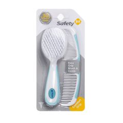 Safety 1st - Set de Cepillo y Peineta Easy Grip Celeste