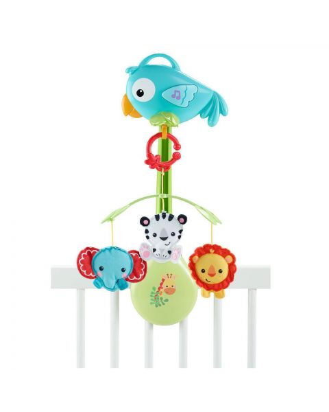 Fisher Price - Móvil musical 3 en 1 para Bebés Rainforest